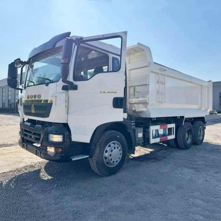 Remanufactured Howo TX 440 Dump Truck U Shape Cargo Box 1 refurbished howo tx 440 dump truck